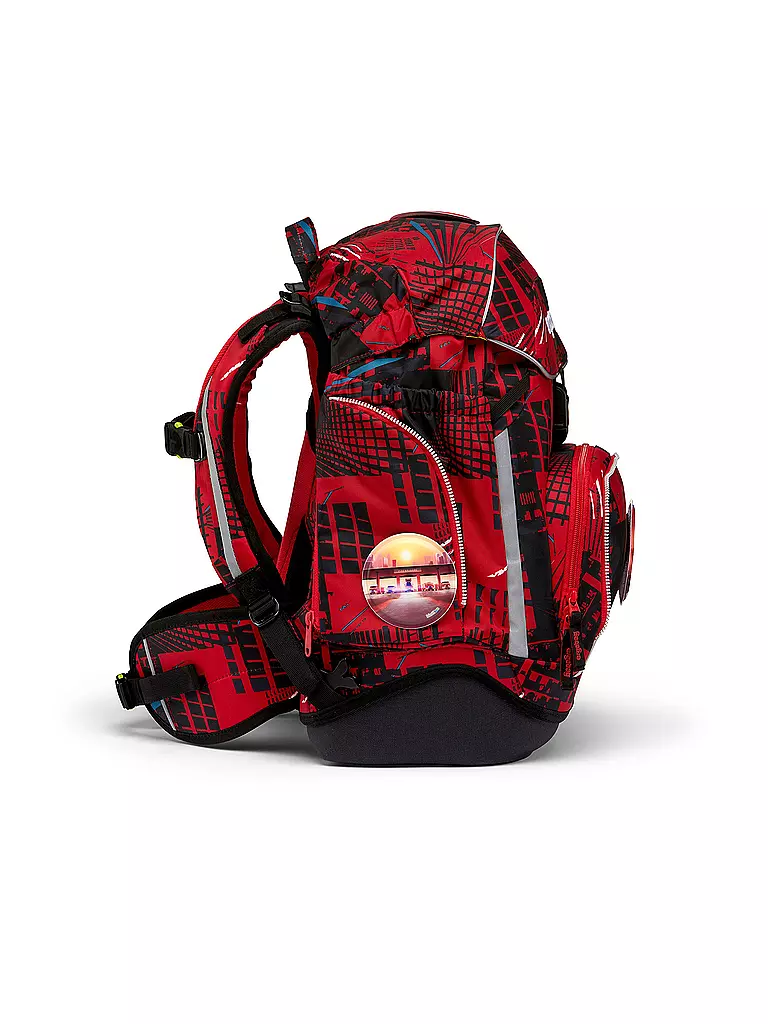 ERGOBAG | Set di zaini scolastici 6 pz. PACK - AlarmBäreitschaft | Rosso