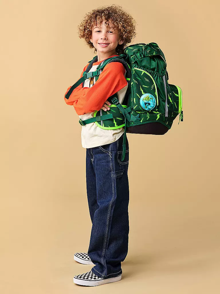 ERGOBAG | Set di zaini scolastici 6 pz. PACK Bärtastisch | Verde scuro