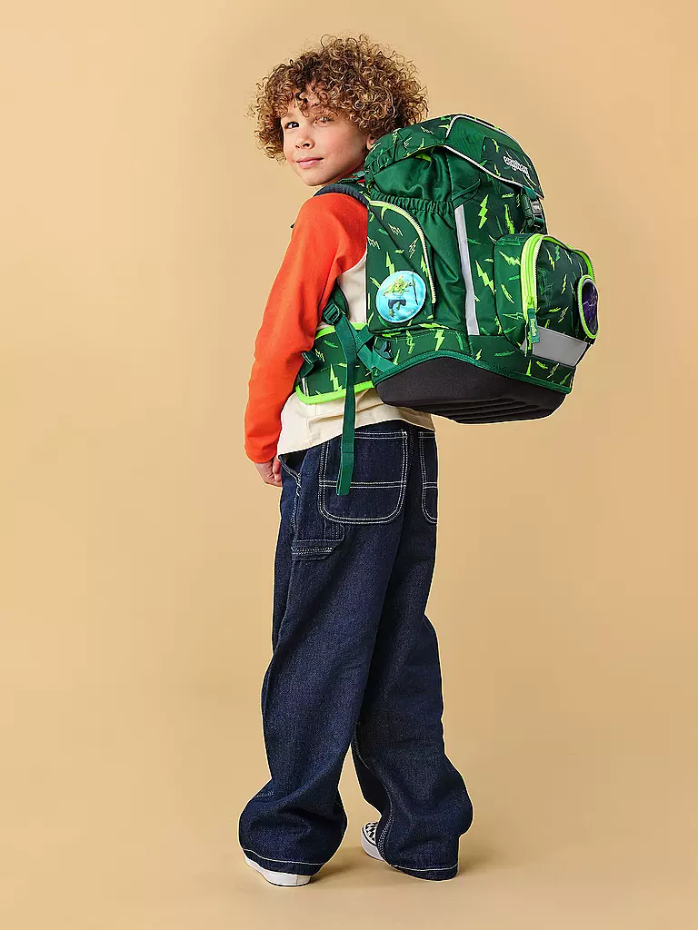 ERGOBAG | Set di zaini scolastici 6 pz. PACK Bärtastisch | Verde scuro