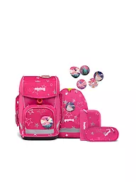 ERGOBAG | Set di zaini scolastici Cubo 5 pz. SternzauBär | Fucsia