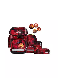 ERGOBAG | Set di zaini scolastici CUBO da 5 pezzi | Rosso