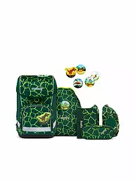 ERGOBAG | Set di zaini scolastici Cubo Light 6 pz. BärRex | Verde scuro