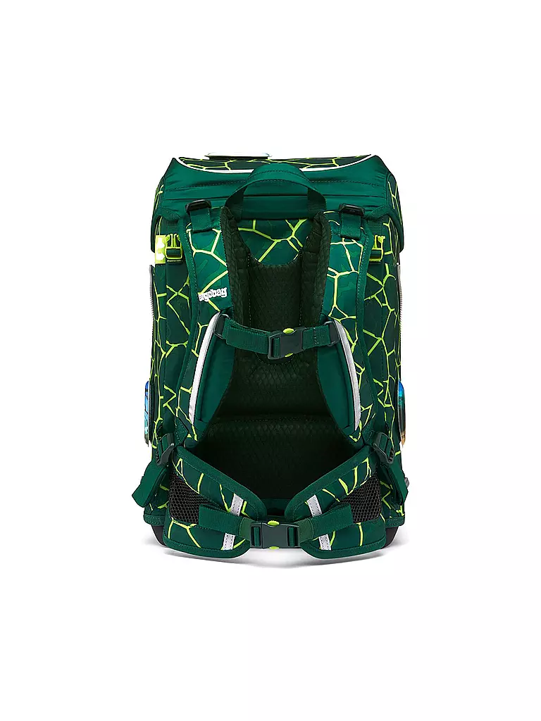 ERGOBAG | Set di zaini scolastici Cubo Light 6 pz. BärRex | Verde scuro