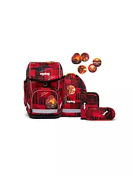 ERGOBAG | Set di zaini scolastici 5 pz. CUBO - MähdreschBär | Rosso
