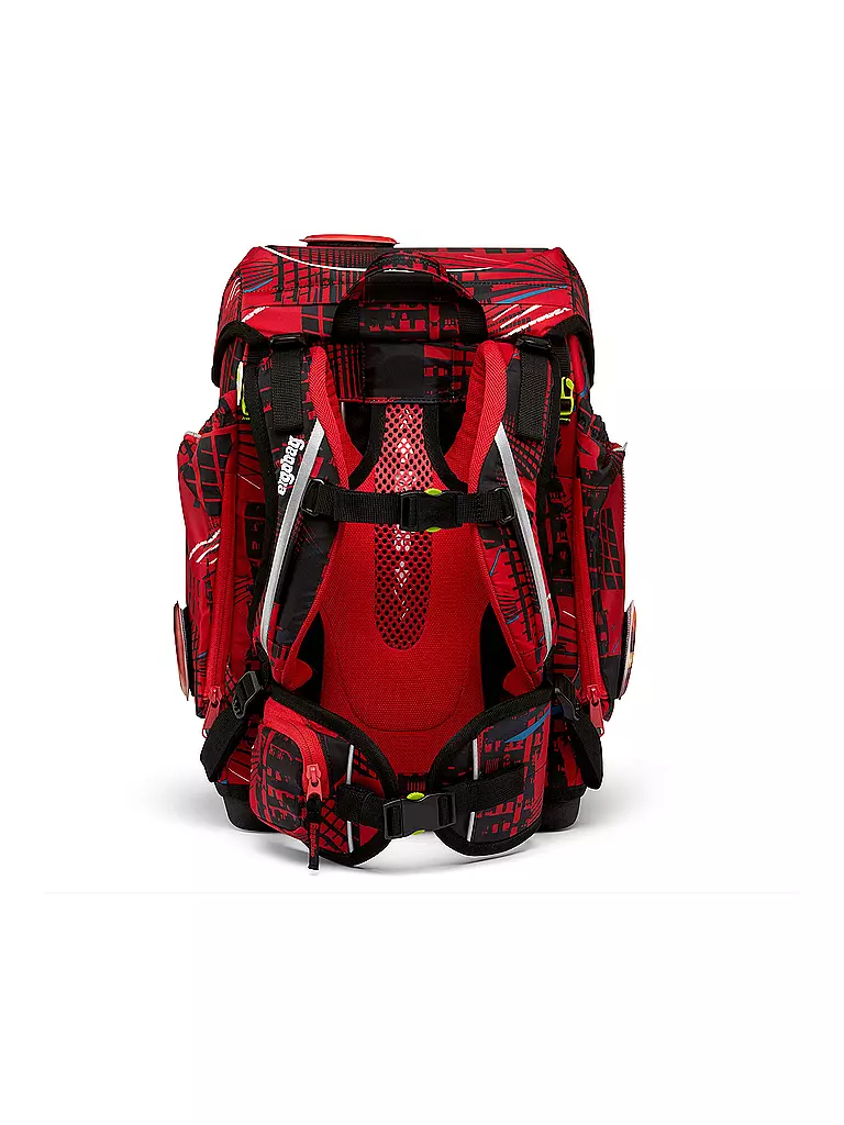 ERGOBAG | Set di zaini scolastici da 5 pezzi CUBO - AlarmBäreitschaft | Rosso