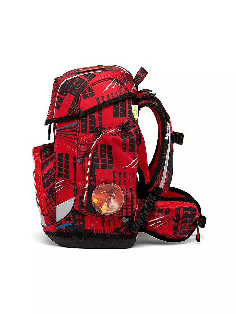 ERGOBAG | Set di zaini scolastici da 5 pezzi CUBO - AlarmBäreitschaft | Rosso