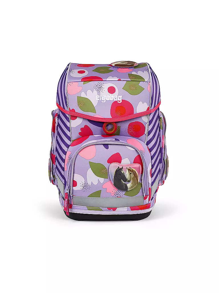 ERGOBAG | Set di zaini scolastici da 5 pezzi CUBO - BlütenzauBär | Lilla