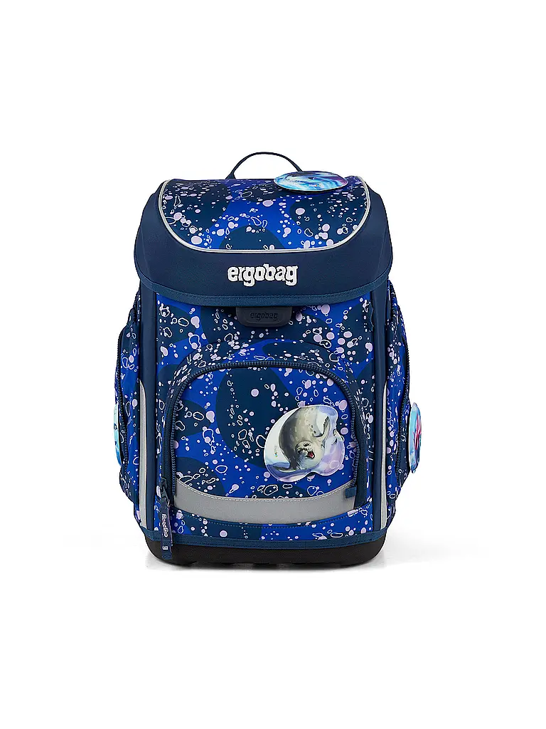 ERGOBAG | Set di zaini scolastici da 5 pezzi CUBO Abitanti dell'Oceano Orso | Lilla