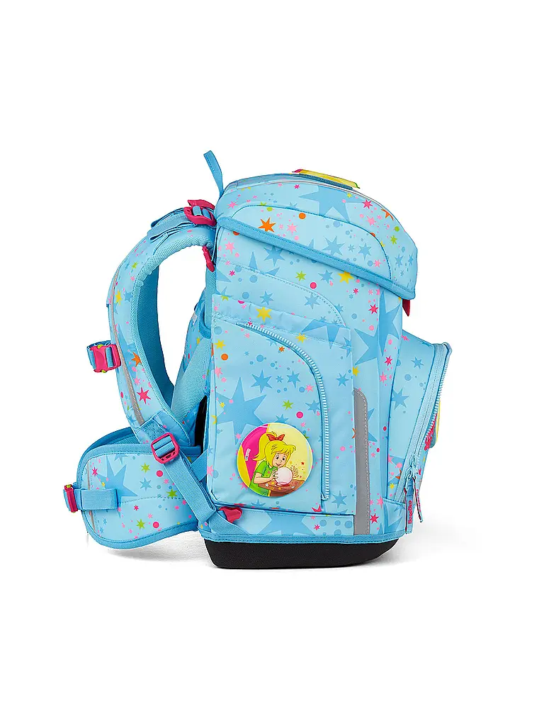 ERGOBAG | Set di zaini scolastici da 5 pezzi CUBO Bärhext | Blu chiaro