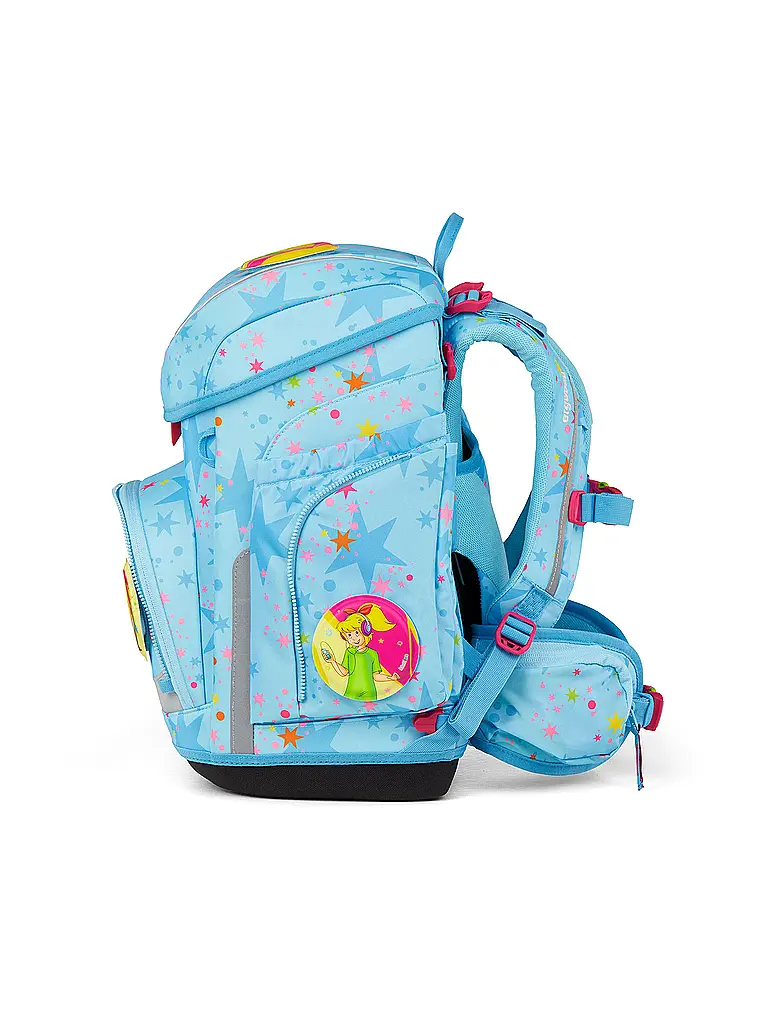 ERGOBAG | Set di zaini scolastici da 5 pezzi CUBO Bärhext | Blu chiaro