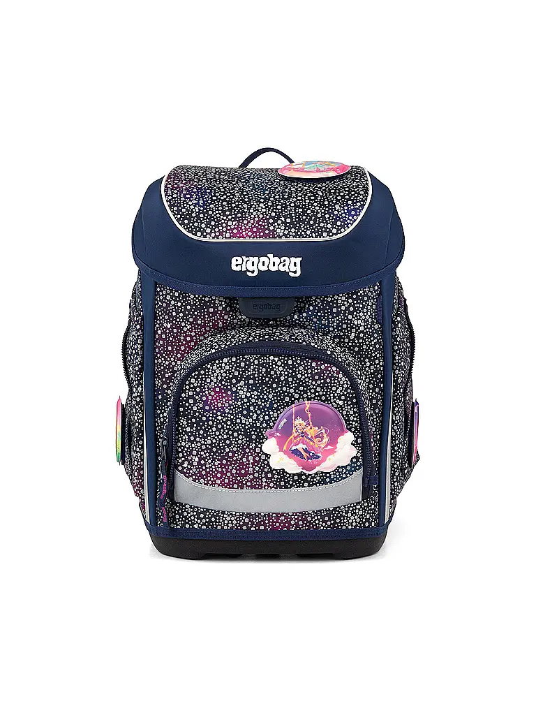 ERGOBAG | Set di zaini scolastici da 5 pezzi CUBO Bärlaxy | Blu scuro
