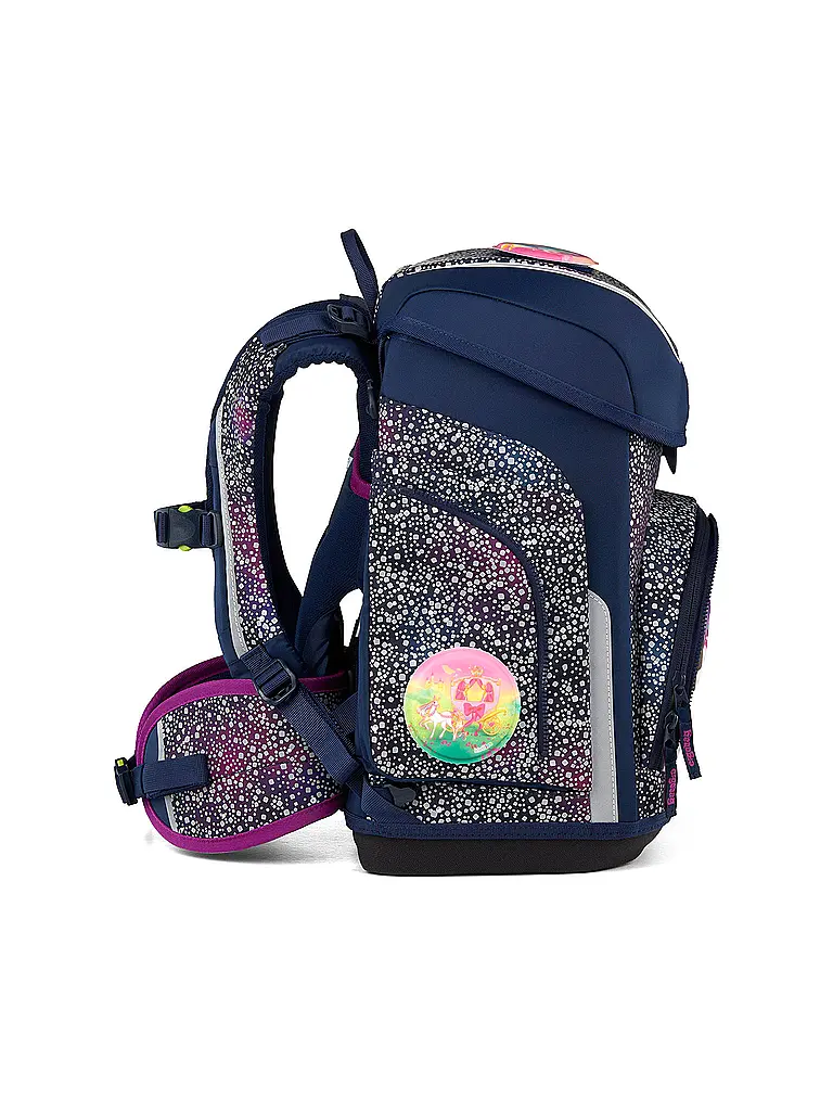 ERGOBAG | Set di zaini scolastici da 5 pezzi CUBO Bärlaxy | Blu scuro