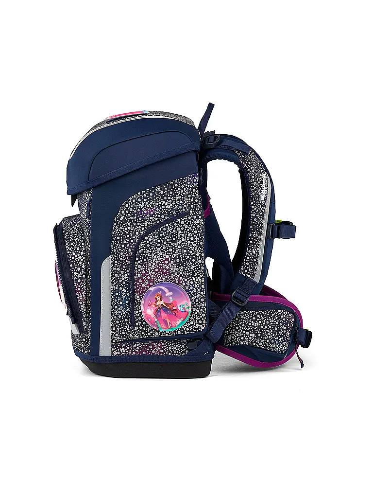 ERGOBAG | Set di zaini scolastici da 5 pezzi CUBO Bärlaxy | Blu scuro