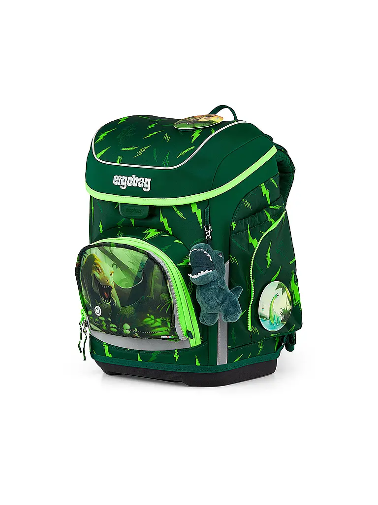 ERGOBAG | Set di zaini scolastici da 5 pezzi CUBO Bärtastisch 2026 | Verde scuro