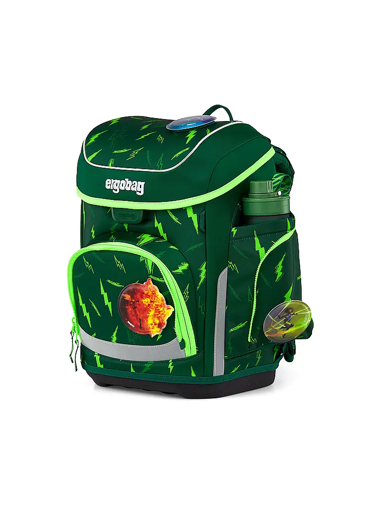 ERGOBAG | Set di zaini scolastici da 5 pezzi CUBO Bärtastisch 2026 | Verde scuro