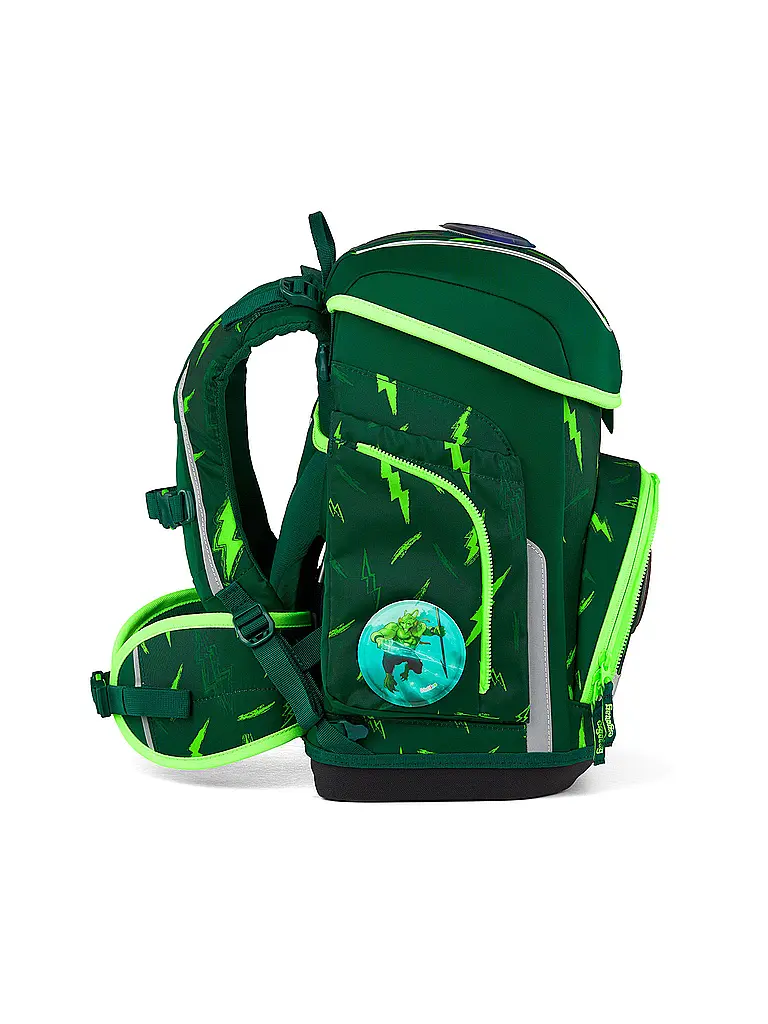 ERGOBAG | Set di zaini scolastici da 5 pezzi CUBO Bärtastisch 2026 | Verde scuro