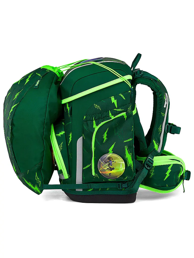ERGOBAG | Set di zaini scolastici da 5 pezzi CUBO Bärtastisch 2026 | Verde scuro
