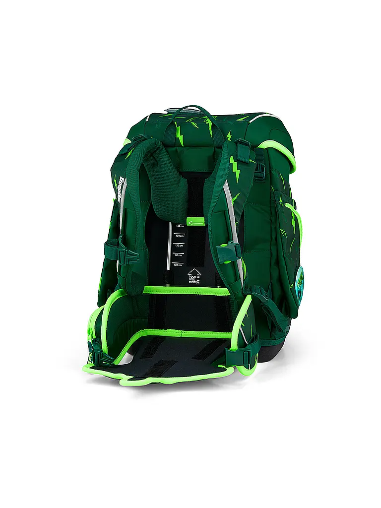 ERGOBAG | Set di zaini scolastici da 5 pezzi CUBO Bärtastisch 2026 | Verde scuro