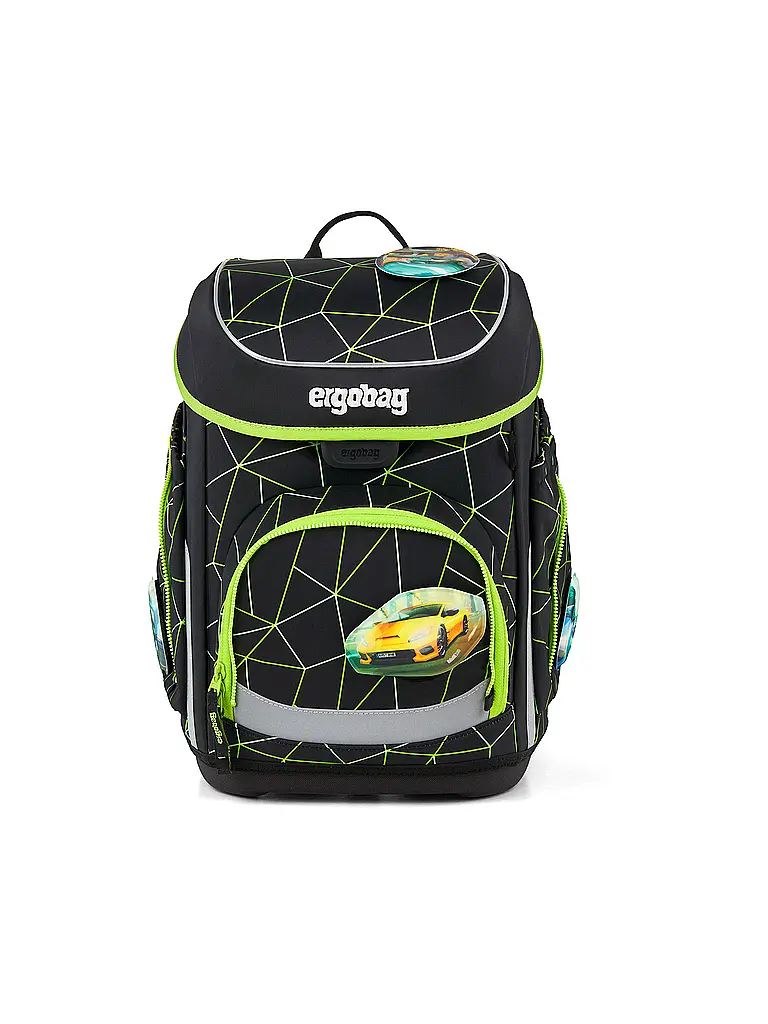 ERGOBAG | Set di zaini scolastici da 5 pezzi CUBO CyBär Race 2026 | Nero