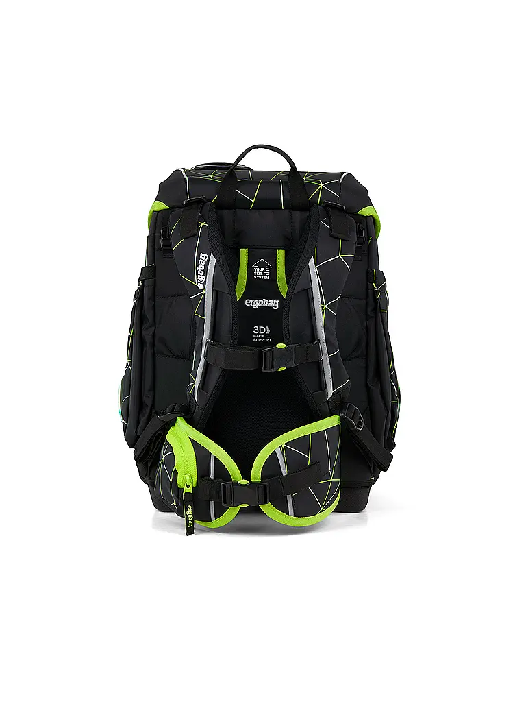 ERGOBAG | Set di zaini scolastici da 5 pezzi CUBO CyBär Race 2026 | Nero