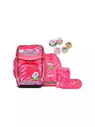 ERGOBAG | Set di zaini scolastici da 5 pezzi Cubo KuntBärbuntes Einhorn | Fucsia