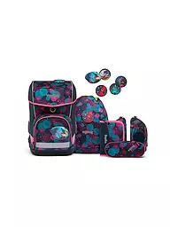 ERGOBAG | Set di zaini scolastici da 5 pezzi Cubo Light - KorallBär | Blu scuro