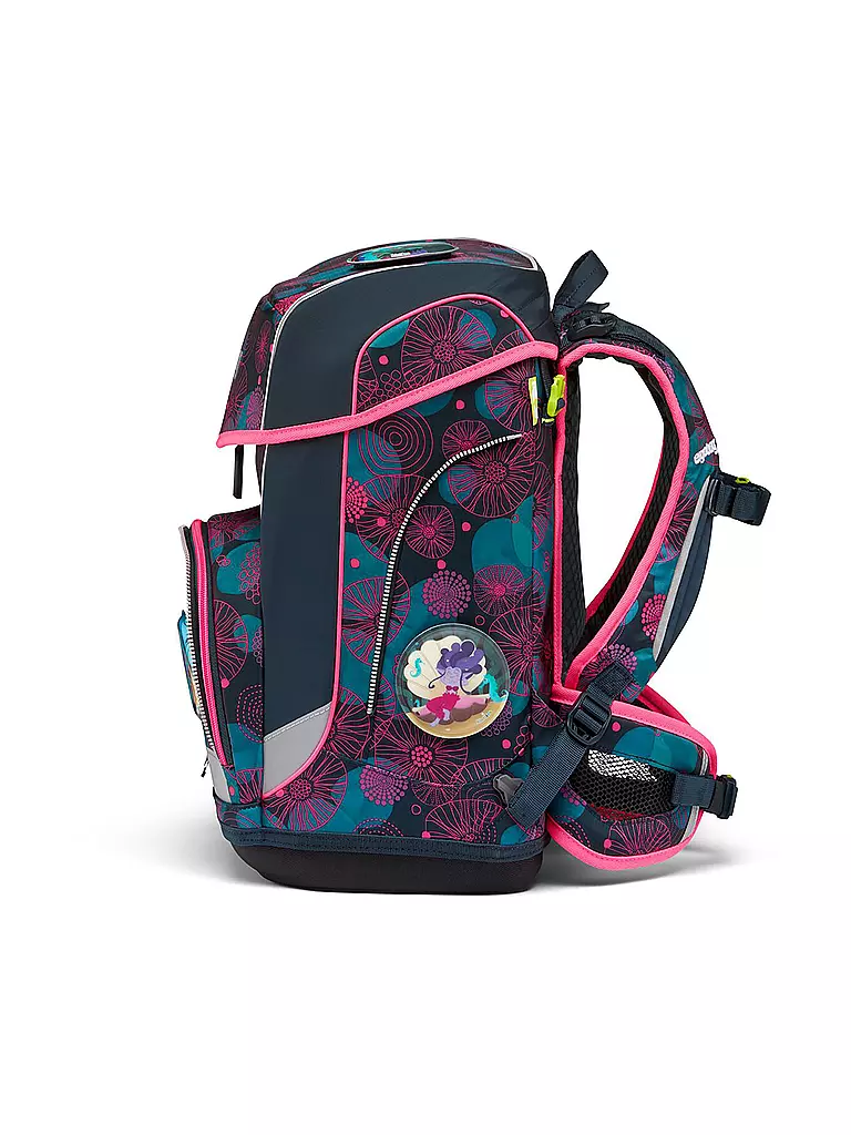 ERGOBAG | Set di zaini scolastici da 5 pezzi Cubo Light - KorallBär | Blu scuro