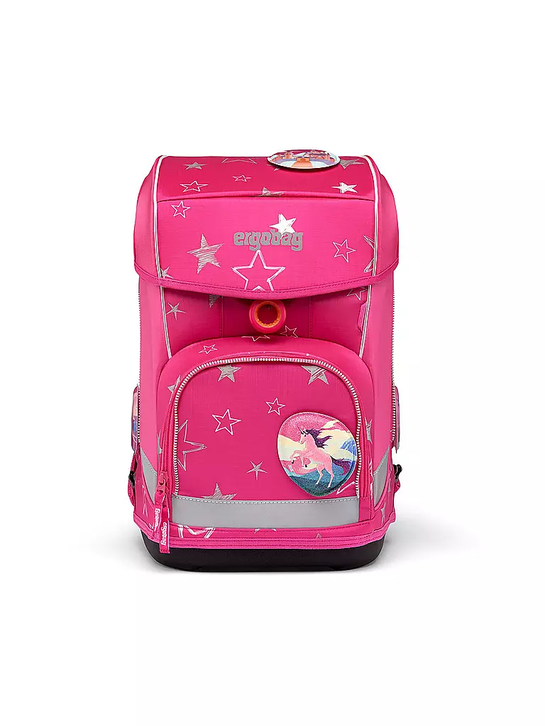 ERGOBAG | Set di zaini scolastici da 5 pezzi Cubo Light - SternzauBär | Fucsia