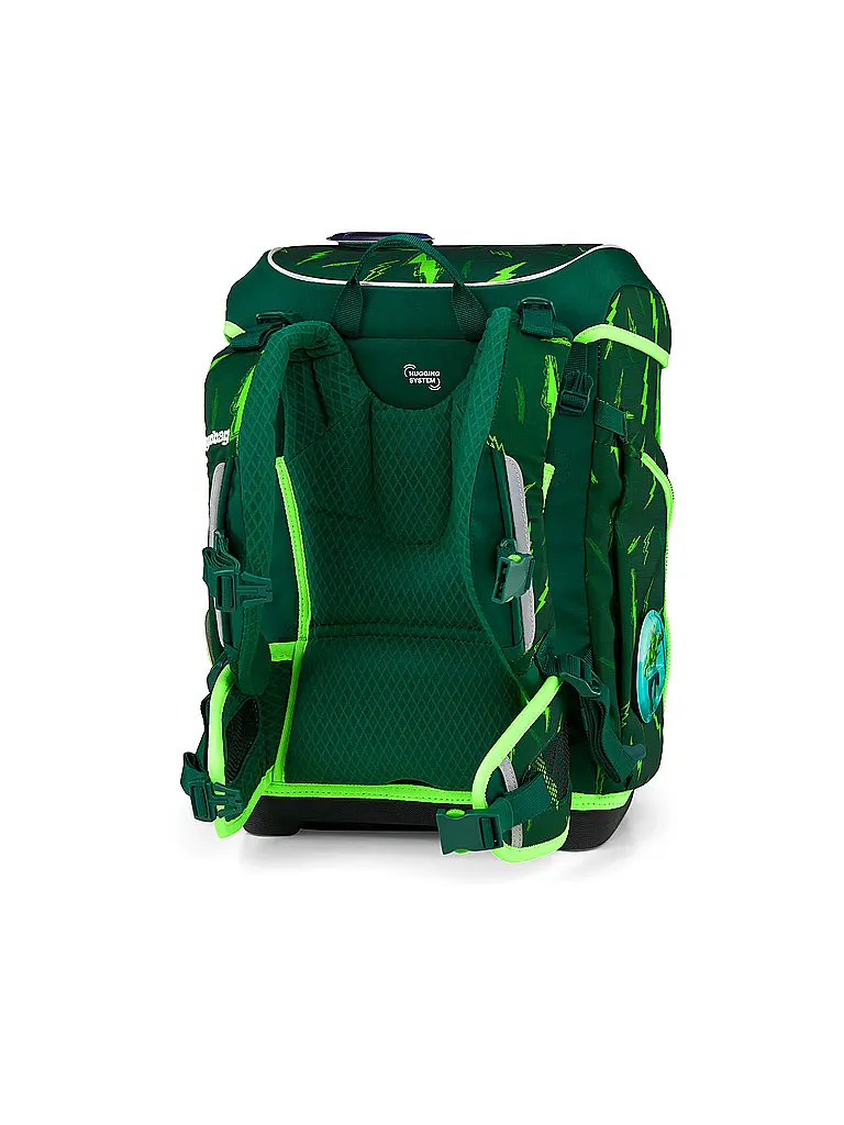 ERGOBAG | Set di zaini scolastici da 5 pezzi CUBO LIGHT 2026 | Verde scuro
