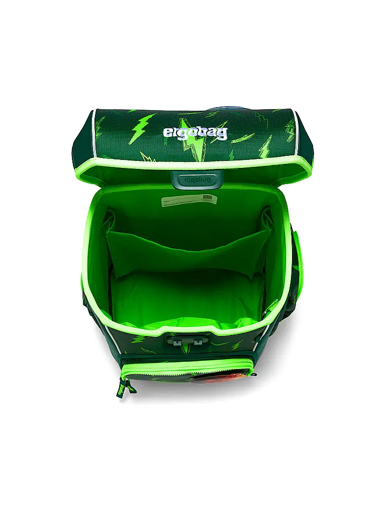 ERGOBAG | Set di zaini scolastici da 5 pezzi CUBO LIGHT 2026 | Verde scuro