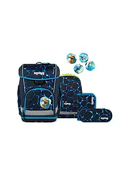 ERGOBAG | Set di zaini scolastici da 5 pezzi CUBO LIGHT Bärassic Garden | Nero