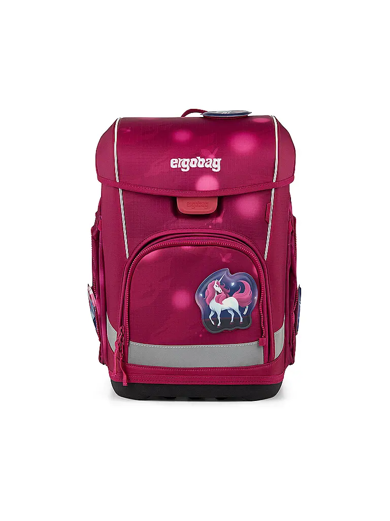 ERGOBAG | Set di zaini scolastici da 5 pezzi CUBO LIGHT MondzauBär | Fucsia