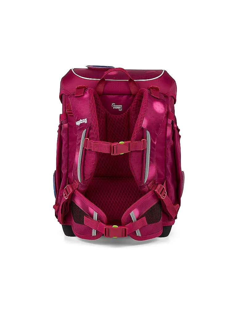 ERGOBAG | Set di zaini scolastici da 5 pezzi CUBO LIGHT MondzauBär | Fucsia