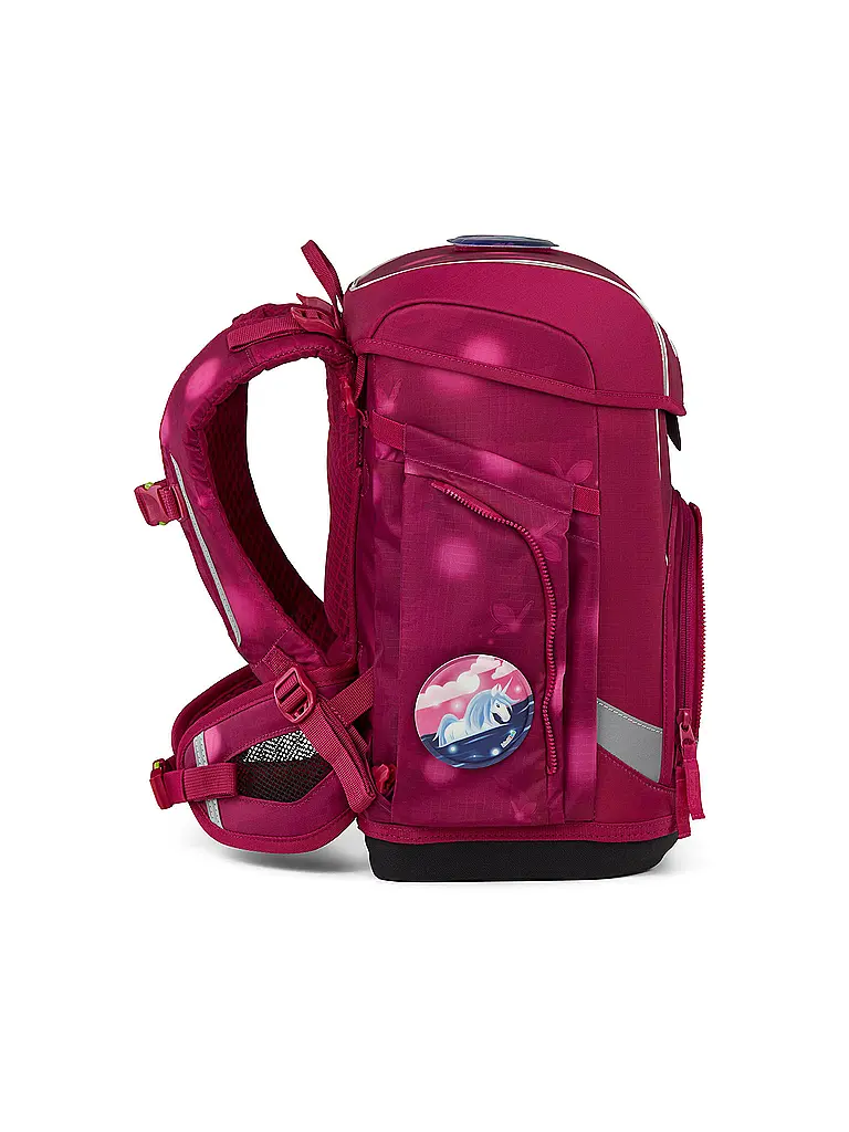 ERGOBAG | Set di zaini scolastici da 5 pezzi CUBO LIGHT MondzauBär | Fucsia