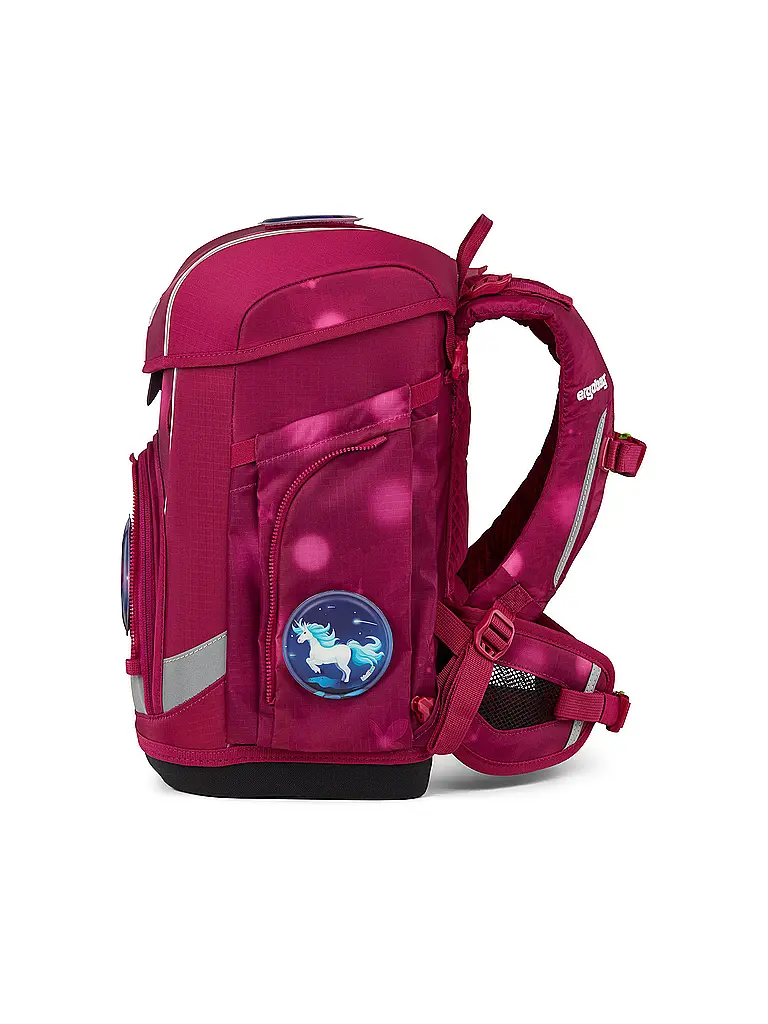 ERGOBAG | Set di zaini scolastici da 5 pezzi CUBO LIGHT MondzauBär | Fucsia