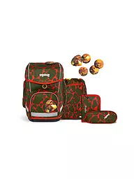 ERGOBAG | Set di zaini scolastici da 5 pezzi CUBO Lumi SuBärkraft | Oliva