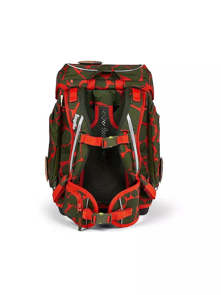 ERGOBAG | Set di zaini scolastici da 5 pezzi CUBO Lumi FeuerspeiBär | Oliva