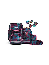 ERGOBAG | Set di zaini scolastici da 5 pezzi Cubo Orso Corallo | Blu
