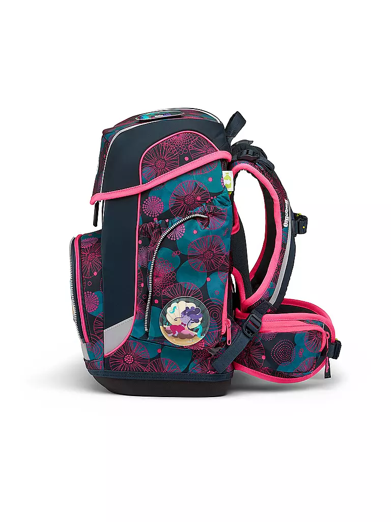 ERGOBAG | Set di zaini scolastici da 5 pezzi Cubo Orso Corallo | Blu