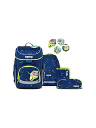 ERGOBAG | Set di zaini scolastici da 5 pezzi CUBO SpitzenreitBär 2026 | Blu scuro