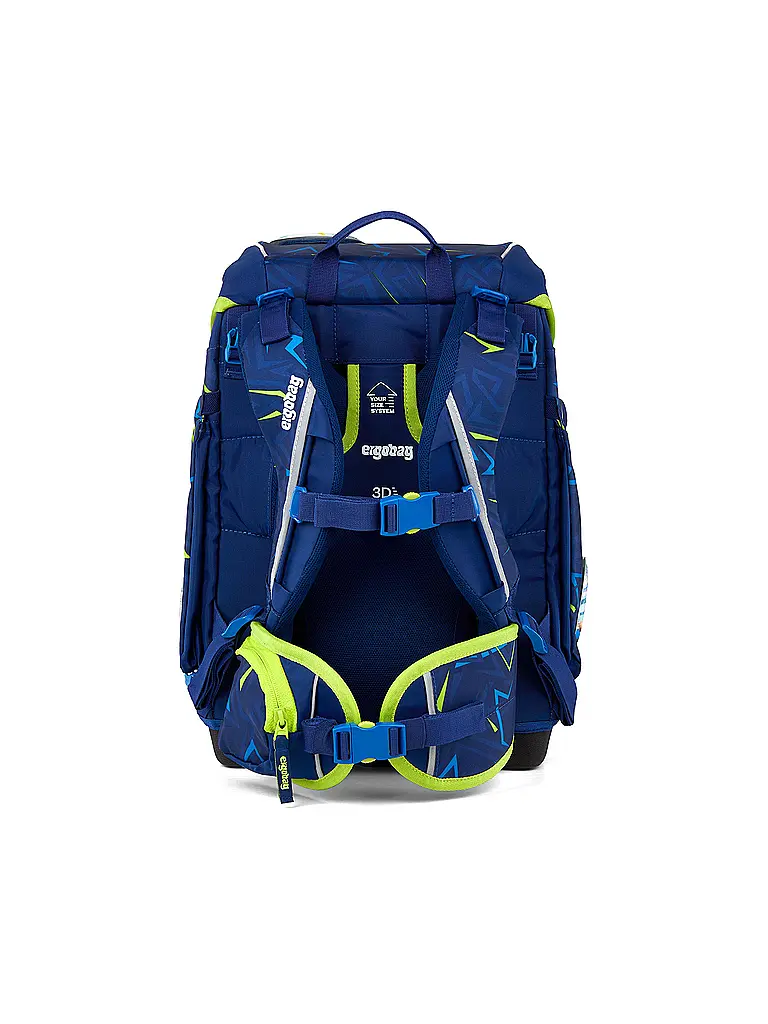 ERGOBAG | Set di zaini scolastici da 5 pezzi CUBO SpitzenreitBär 2026 | Blu scuro