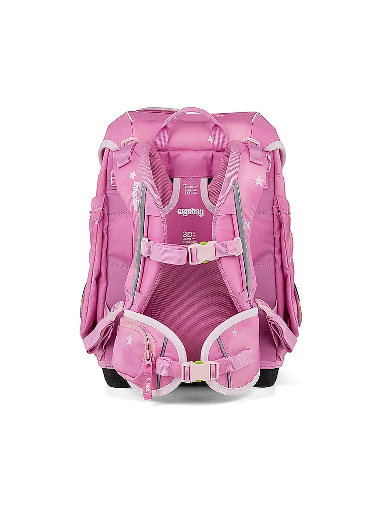 ERGOBAG | Set di zaini scolastici da 5 pezzi CUBO WolkenzauBär 2026 | Rosa