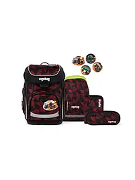 ERGOBAG | Set di zaini scolastici da 5 pezzi CUBO | Nero