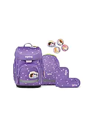 ERGOBAG | Set di zaini scolastici da 5 pezzi CUBO | Lilla