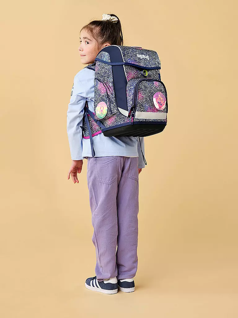 ERGOBAG | Set di zaini scolastici da 5 pezzi CUBO | Blu scuro