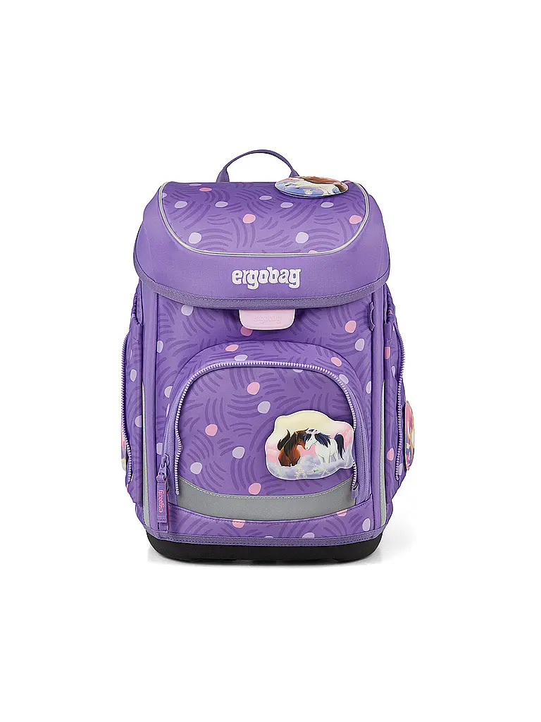 ERGOBAG | Set di zaini scolastici da 5 pezzi CUBO | Lilla