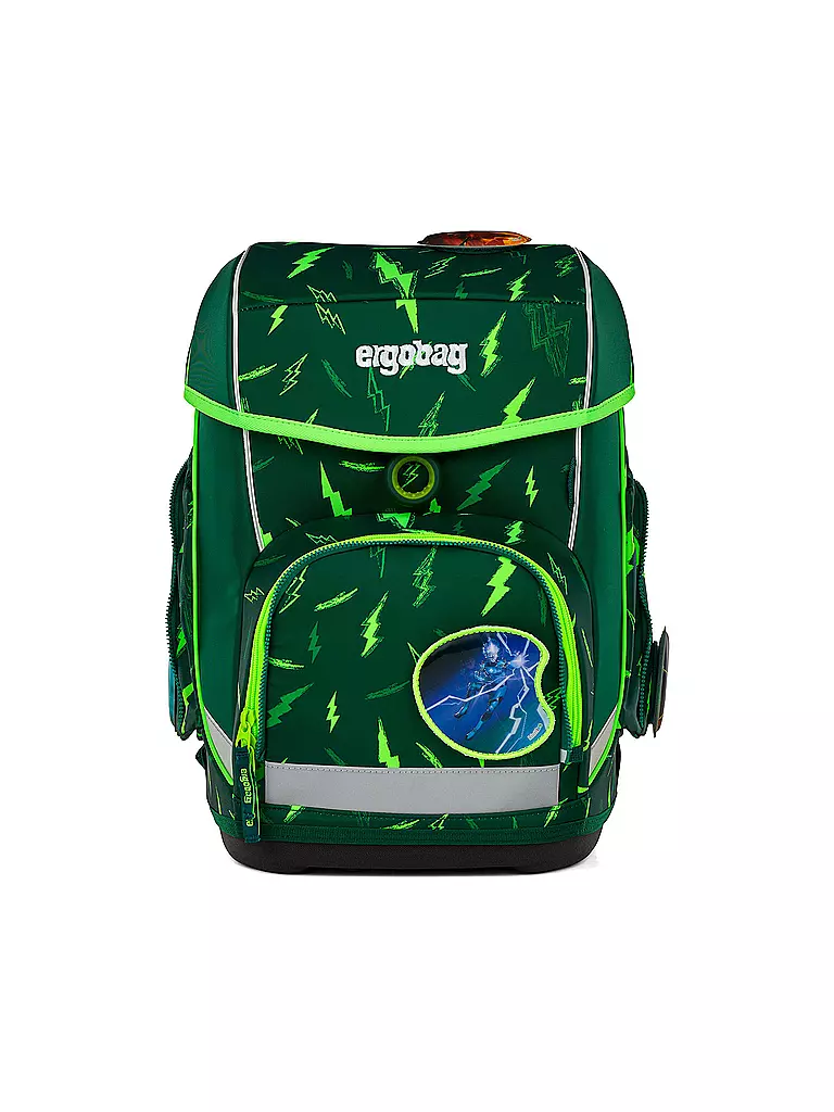 ERGOBAG | Set di zaini scolastici da 5 pezzi CUBO | Verde scuro