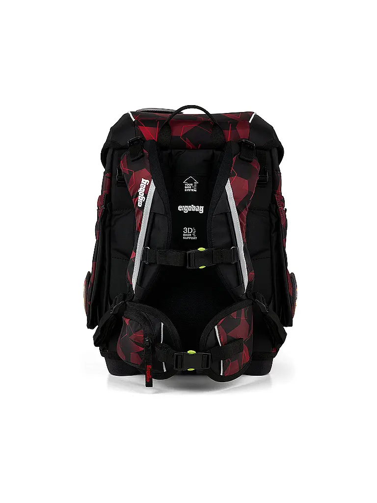 ERGOBAG | Set di zaini scolastici da 5 pezzi CUBO | Nero