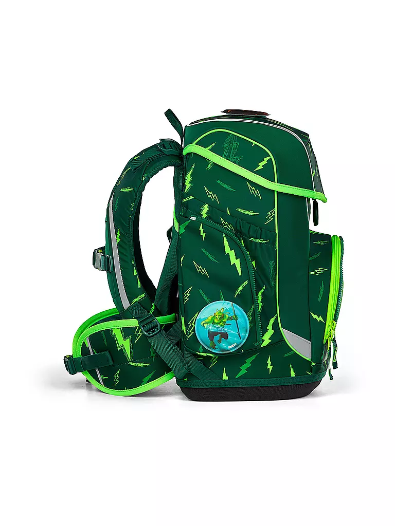 ERGOBAG | Set di zaini scolastici da 5 pezzi CUBO | Verde scuro