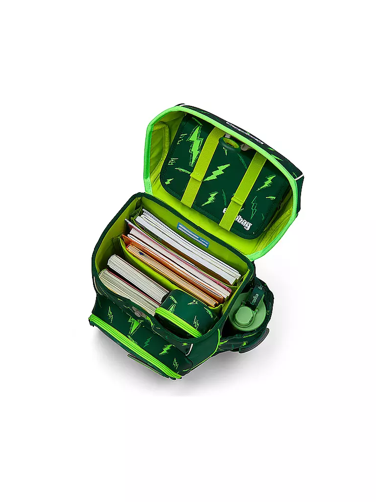 ERGOBAG | Set di zaini scolastici da 5 pezzi CUBO | Verde scuro